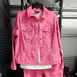 NWOT DG2 Pink Denim Set